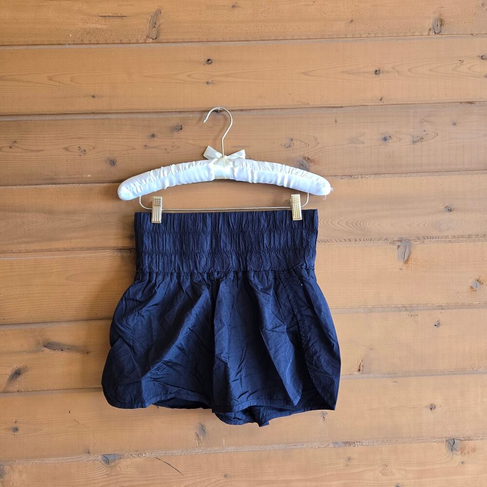 Free People The Way Home Short Black Athleisure Workout Gym L FP Movement - Picture 2 of 5